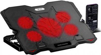 Ant Esports NC190 5 Fan Ergonomic Cooling Pad with Adjustable Height (Black)