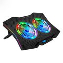 Ant Esports NC280 RGB Gaming Notebook Cooler, 10" - 17" + Gaming Laptop Cooling Pad for PC + USB Powered Fan + Very Stable and Silent + Compatible Mac and PS5/PS4 - New 2022...