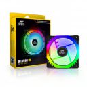 Ant Esports Octaflow 120 Auto RGB 120mm 1200 RPM Cooler Case Fan with Dual Sided RGB Ring Illumination...