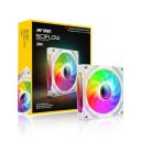 Ant Esports Sciflow 120mm ARGB Case Fan - White, Infinity Mirror Design, PWM Control, RGB Sync, 1500 RPM, 65.4 CFM Airflow...