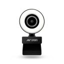 Ant Esports StreamCam120 Streaming 1080P HD Webcam Built in Adjustable Ring Light and Mic. Advanced autofocus AF Web Camera for Google Meet, Gamers. Facebook, YouTube Streamer...