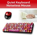 Ant Esports WKM33 Wireless Laptop-size Multi-device Keyboard, Long Battery Life Mouse and Mini (Cherry Red)...