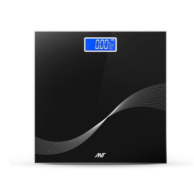 ANT Flora Wave Digital Weighing Scale, up to 180Kg - Black