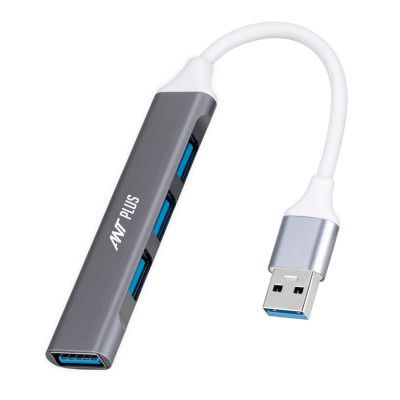 Ant Plus Booster 401 Aluminium Ultra-Thin Type-C to USB HUB - Grey