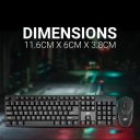 Ant Value FKBRI02 / Spill-Resistant, Silent Keys & KB Combo Wired Desktop KB, USB Keyboard Mouse Set...