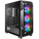 Antec DF600 Flux Mid-Tower ATX Computer Cabinet/Gaming Case | Built in Fan Controller | 4 mm Tempered Glass Side Panel with 3 x 120mm ARGB Fans + 2 x 120 mm Black Fans...