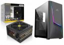 Antec VP450P Plus 450 Watt Power Supply 85% efficient I 80 Plus 230V Standard Certified & Ant Esports ICE-130AG Mid Tower Computer Case I Gaming Cabinet Supports...