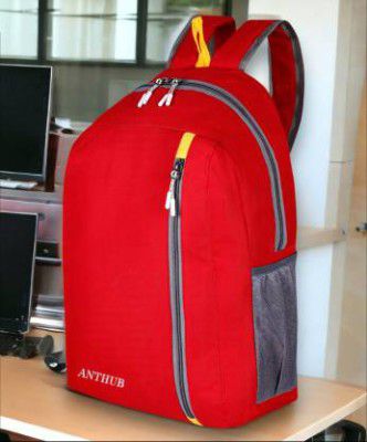 ANTHUB Bag Casual Bag Tourister Water Resistant Tuition Picnic Daypack Backpack&nbsp;&nbsp;(Red, 22 L)