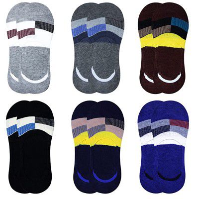 Anti-Slip Unisex men women Cotton Invisible No show Loafer Socks with anti slip silicon grip stylish formal half running shock short free size combo moja pack short sneaker solid