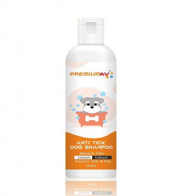 PremiumAV Anti Tick Dog Shampoo with Neem, Tulsi & Lemon – 200ml