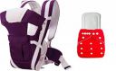 Antil's Purple Baby Carrier Bag & Washable/Reuseable Baby Diaper with 5 Layer Insert White Combo...