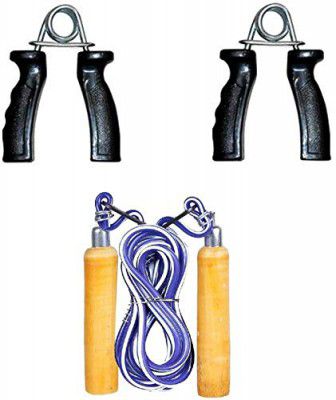 ANTINA Combo of Wood Rope & PVC Hand Gripper