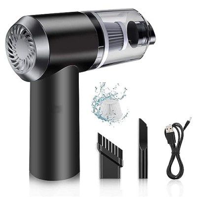 Antson Portable High Power Car Vacuum Cleaner | USB Rechargeable Wireless Handheld Car Vacuum Cleaner Traveling (2 in 1 Vacuum)