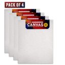 Anupam Cotton Canvas Board for Painting (8 X 10 Inch - Pack of 4 - White)...