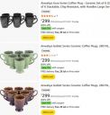 UPTO 85% OFF - [ Pack of 6 ] Anwaliya Coffee Mug Starts at Rs 290...