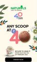 Naturals Ice Cream, get any scoop at ₹40 | Valentine's Day Special offer...