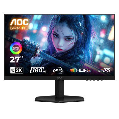 AOC Q27G11E 27'' QHD Gaming Monitor – Black/Red