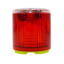 Aolyty Solar Strobe Warning Light Strong Magnetic Base Flashing Super Bright 360 Degree Wireless Automatically Turn On Waterproof for Construction Traffic Factory (Red)...