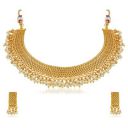 Apara South Traditional Copper Necklace Jewellery Set Pearl for Women...