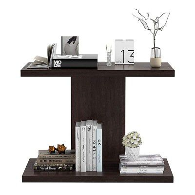Aparios Engineered Wooden Wall Mounted Shelf/Book Shelves/Decor Racks for Living Room, Bed Room, Drawing Room, Hall, Office .(Colour - Brown with Matte Finish) -Set of 1, Standard