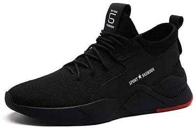 APASH MERCHANDIES Black Comfortable Sport Sneaker Shoes for Men's