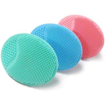 ApLiQ Soft Silicon Body Scrubber for Bathing, Skin Soother Bath Brush, (Pack of 2)