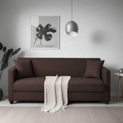 Apostate Morris 3 Seater Sofa set for Living Room Fabric 3 Seater Sofa  (Finish Color - Brown, DIY(Do-It-Yourself))