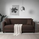 Apostate Morris 3 Seater Sofa set for Living Room Fabric 3 Seater Sofa  (Finish Color - Brown, DIY(Do-It-Yourself))...