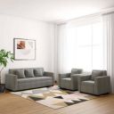 Apostate Morris 5 Seater 3+1+1 Sofa Set for Living Room Fabric 3 + 1 + 1 Sofa Set  (Light Grey, DIY(Do-It-Yourself))...