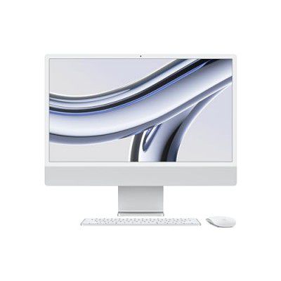Apple iMac 24 Inch 4.5K Retina Display 2021 (M1 Chip, 8GB, 256GB, Apple, macOS Big Sur, Silver)