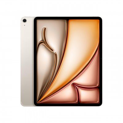 Apple iPad Air 13" M3 (2025) 128GB, 12MP Front/Back, Liquid Retina, Wi-Fi 6E + 5G, Touch ID, All-Day Battery — Starlight 