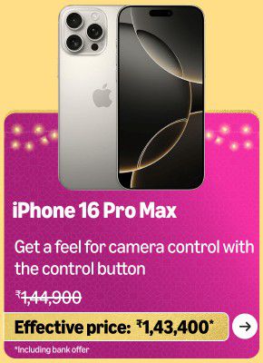 Apple iPhone 16 Series Big Billion Days Sale & Great Indian Festival Price