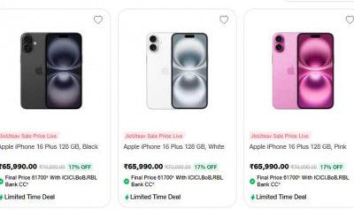 Apple iPhone 16 Plus Starting @ 61,700* Incl Bank Offer on ICICI, BOB and RBL