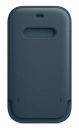 Apple Leather Sleeve Basic Case with MagSafe for iPhone 12, 12 Pro (Baltic Blue)...
