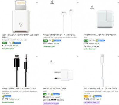 Apple Mobile Accessories Upto 76% Off
