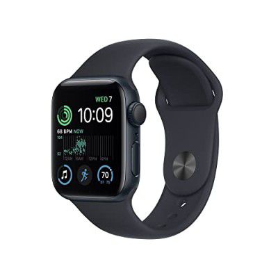 Apple Watch SE (2nd Gen) [GPS 40 mm] Smart Watch w/Midnight Aluminium Case & Midnight Sport Band