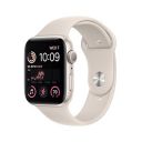 Apple Watch SE (2nd Gen) [GPS 44 mm] Smart Watch w/Starlight Aluminium Case & Starllight Sport Band...