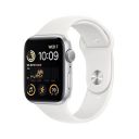 Apple Watch SE (2nd Gen) [GPS 44 mm] Smart Watch w/Silver Aluminium Case & White Sport Band. Fitness & Sleep Tracker, Crash Detection, Heart Rate Monitor, Retina Display, Water Resistant...