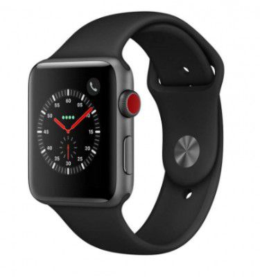 Apple Watch Series 3 GPS - 42 mm Aluminium Case with Black Sport Band