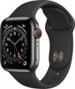 Apple Watch Series 6 GPS + Cellular (Black Strap, Regular)...