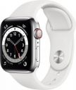APPLE Watch Series 6 GPS + Cellular  (White Strap, Regular)...