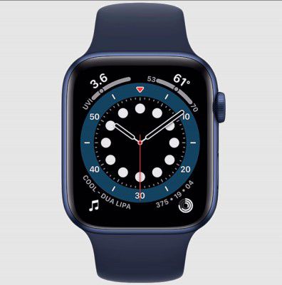 Apple Watch Series 6 Smartwatch (GPS+Cellular, 44mm) M09A3HN/A, Blue/Deep Navy, Sport Band