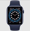 Apple Watch Series 6 Smartwatch (GPS+Cellular, 44mm) M09A3HN/A, Blue/Deep Navy, Sport Band...