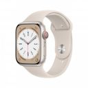 Apple Watch Series 8 GPS + Cellular 45mm Aluminium Case with Starlight Sport Band...