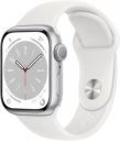 APPLE Watch Series 8, 41mm GPS ECG app, Temperature sensor, IPX6, Fall/Crash Detection  (White Strap, Regular)...