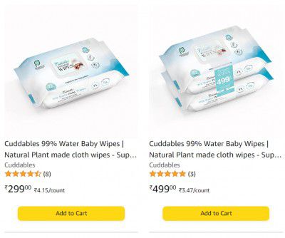 Extra 50% Discount Coupon on Baby Wipes