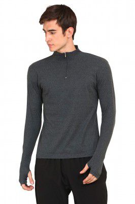 Ap'pulse Men's 1/4 HiNeck Thumbopen Zipper