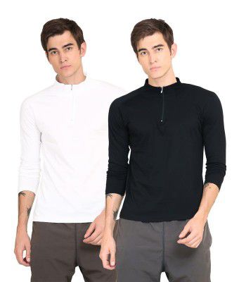 Ap'pulse Men's 1/4 Zipper Hi Neck (Pack of 2)