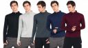 Appulse Mens 1/4 Zipper Hi Neck Thumbopen (Pack of 5)...