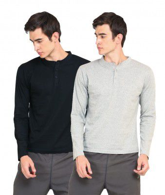 Appulse Mens Long Sleeve Mandarin Collar (Pack of 2)